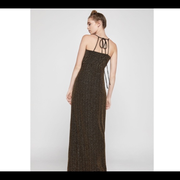 BCBGENERATION Metallic Jacquard Faux-Wrap Dress - Picture 2 of 5
